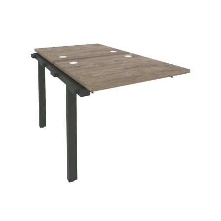 Наборный элемент рабочей станции на м/к Onix O.M-2.NRS-0.7 780x1475x750 (Тиквуд Темный/Черный металл)