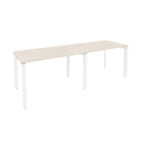 Рабочая станция на П-образном м/к Onix O.MP-RS-2.2.7 2360x720x750 (Денвер Светлый/Белый Металл)