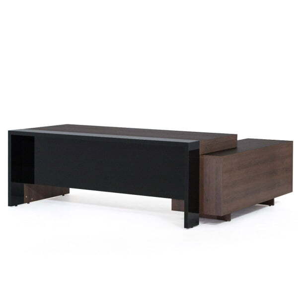 LAVA Стол для руководителя 223 (Табак/Черный глянец)