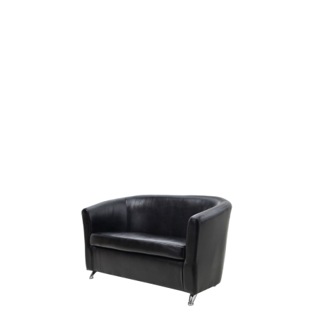 Диван офисный Коломбо (С-100) 2-х местный (Черный)