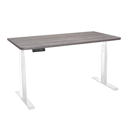 Стол c электроприводом LA-T33-2A3 (1400x700x625-1275) (Серо-бежевый дуб | Белый)