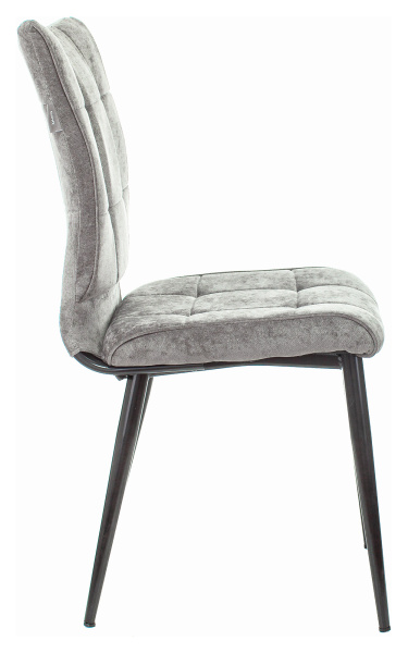 Стул для кухни KF-4 серый Light 19 металл черный на ножках (KF-4/LT19) (Серый)