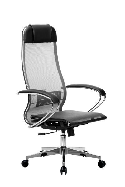 Кресло для руководителя Метта МЕТТА-4(MPRU)/подл.131/осн.004 (Серый)