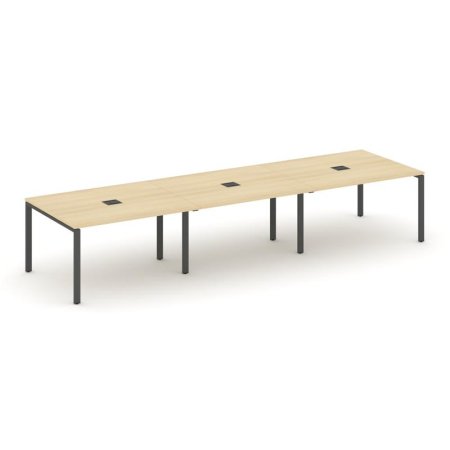 Стол переговорный SN-6P.SPRG-054 (4740х1180х750) (Акация Лорка/Металл Антрацит)