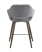 Стул полубарный Саймон велюр тёмно-серый (Стул полубарный Саймон темно-серый)