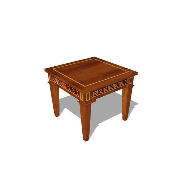 Столик журнальный Art&Lux ALX1119 700x700x600 (Красное дерево)