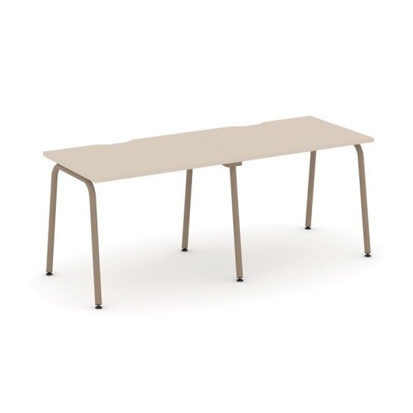 Рабочая станция 2 места ES.RS-2.1-VK (1960х730х750) (Капучино/Металл Латте)
