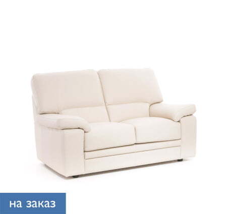 ELLA ДИВАН 2 МЕСТ.ИСК.КОЖА (БЕЖЕВЫЙ)
