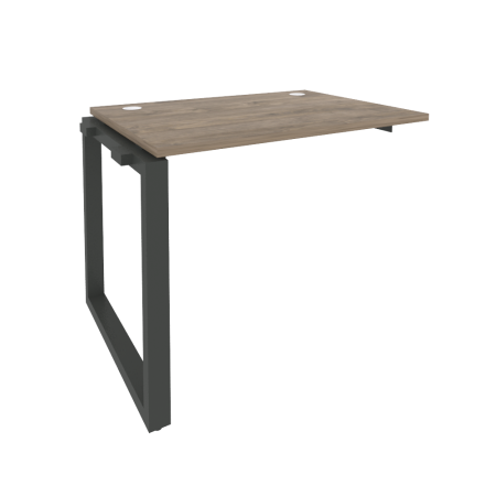 Наборный элемент рабочей станции на О-образном м/к Onix O.MO-1.NRS-1.7 980x720x750 (Тиквуд Темный/Черный металл)