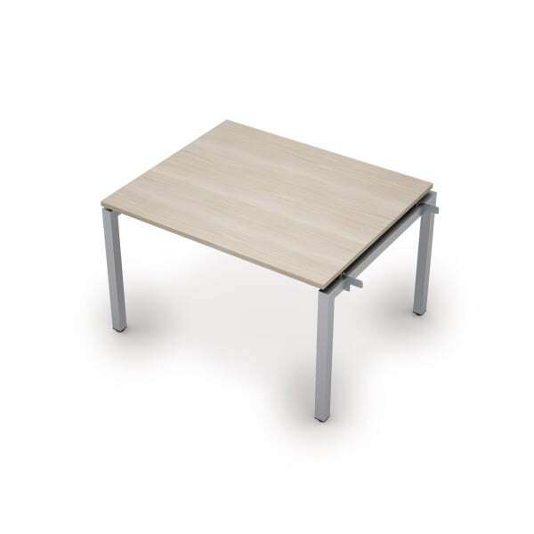 6МПН.502 Бенч-система для переговорных столов, начальный модуль (1200x1000x750) (Шамони светлый/Алюминий матовый)