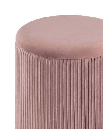 Пуф Шарлотта с ящиком велюр розовый (Пуф Шарлотта розовый)