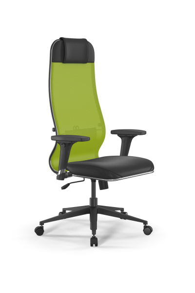 Кресло для руководителя Метта Sit 10 B1-115D - T+Extra /Um00/Wm12/D02P(M09.B11.G19.W02) (Лайм | Черный)