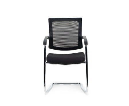 Кресло офисное / Вельд CF / хром / черная сетка / черная ткань (Черный)