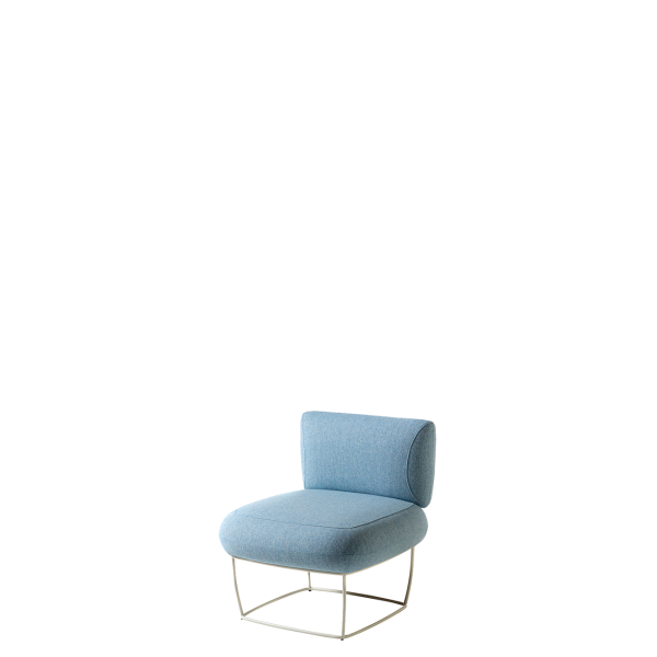 Кресло офисное Деми (А-17) без подлокотников (Голубой)