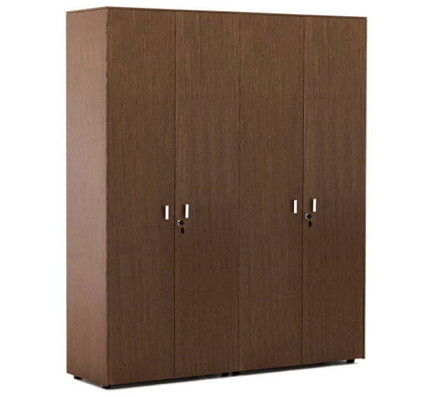 EXE Шкаф для бумаг с гардеробом 101 727 (Орех/Хром)