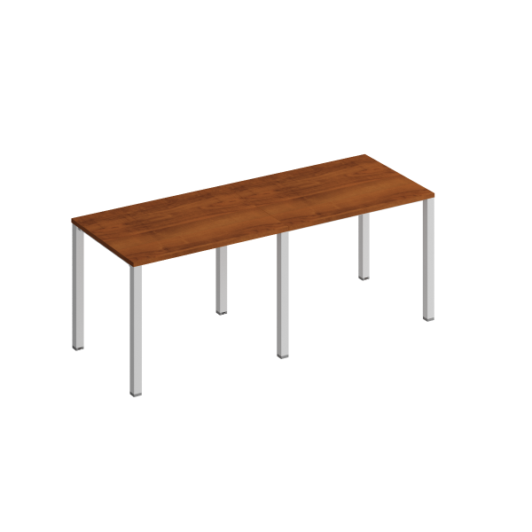 Рабочая станция на металлокаркасе КФ (2х100) Комфорт КФ К.1130-2 2000x750x750 (Французский орехСерый)