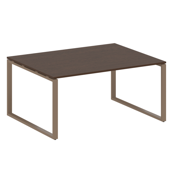 Переговорный стол 1 столешница Metal System Style БО.ПРГ-1.4 1600x1235x750 (Венге Цаво/Мокко металл)