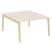 Рабочая станция на деревянных опорах Onix Wood OW.D.RS-2.3.8 1380x1635x750 (Тиквуд Светлый/Дуб Темный)