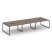 Рабочая станция 2-х сторонняя SN-4O.DRS-082 (3540х1632х750) (Тиквуд Светлый/Металл Антрацит)
