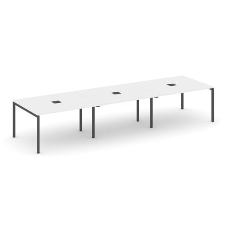 Стол переговорный SN-4P.SPRG-054 (4740х1180х750) (Белый/Металл Антрацит)