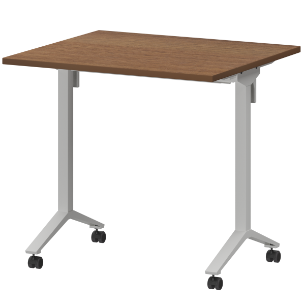 Стол мобильный складной Моби МБ22-80.70 800x700x750 (Орех/Белый)
