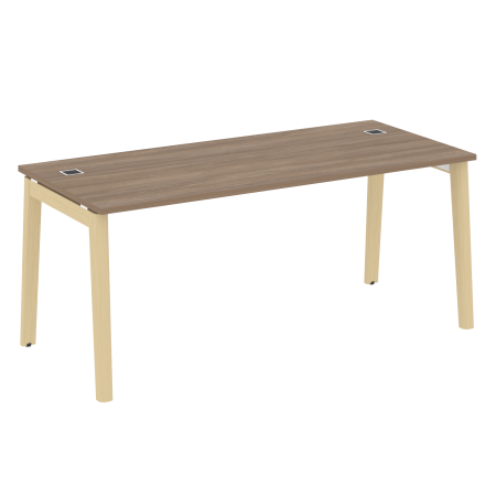 Стол руководителя на деревянных опорах Onix Wood Direct OW.SRR-5.8 1780x800x750 (Дуб Аризона/Дуб Светлый)