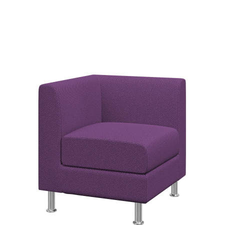 Диван Домино. Модуль угловой левый. (Модуль угловой левый sweet_rose_violet)