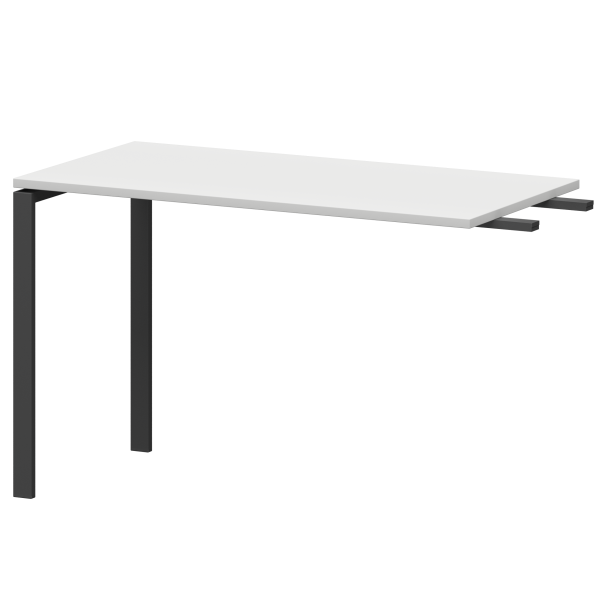 Бриф-приставка на металлокаркасе Арго-М АМ-120.60 1200x600x760 (Белый/Антрацит)