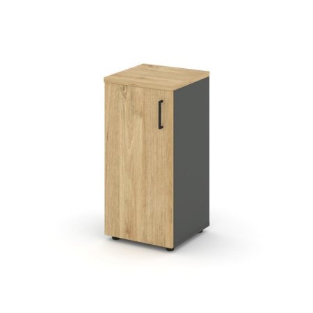 Шкаф низкий узкий SN.STU.E-301(L) (400х400х833) (Антрацит/Тиквуд Светлый)