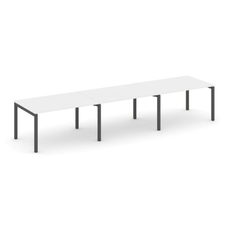Стол переговорный SN-5P.SPRG-024.3 (4740х980х750) (Белый/Металл Антрацит)
