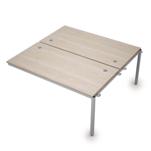 6МБС.284 Сдвоенные бенч-системы, средний модуль (1600x1635x750) (Шамони светлый/Алюминий матовый)