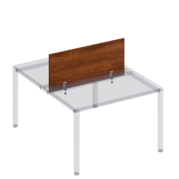 Экран настл. фронт. с кроншт. для рабочей станции 120 на мет. каркас КФ Комфорт КФ К.846 1050x450x18 (Французский орехСерый)