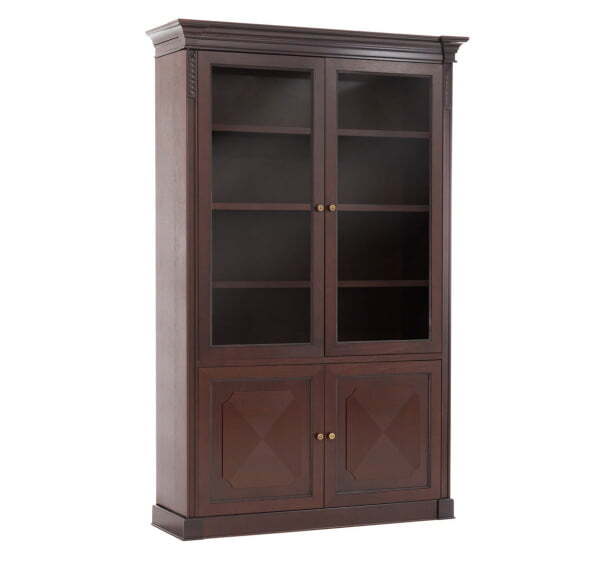 Шкаф для бумаг комбинированный L147 106 510/602 WAL 1470х500х2340 (Орех Танганьика)