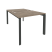 Рабочая станция на П-образном м/к Onix O.MP-D.RS-2.1.8 980x1635x750 (Тиквуд Темный/Белый Металл)