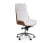 Кресло офисное / Патио / белая кожа / алюминиевая крестовина (Белый)