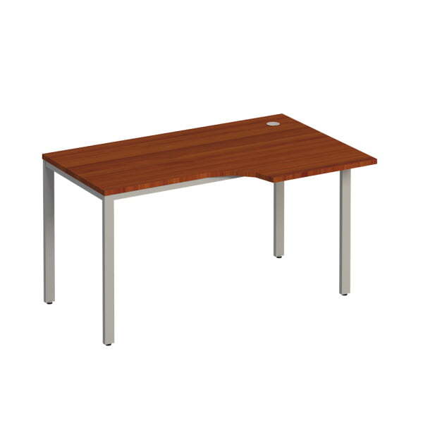 Стол эргономичный правый на металлокаркасе  Комфорт МП2 К 194 1400x900x750 (Французский орехСерый)