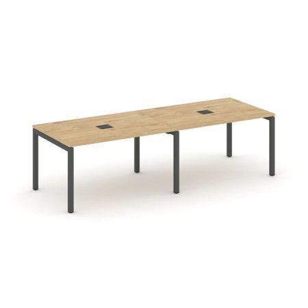 Стол переговорный SN-5P.SPRG-012 (2360х980х750) (Тиквуд Светлый/Металл Антрацит)