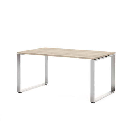 ROTONDA Стол для руководителя L160 (Дуб светлый/Хром металл)