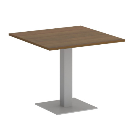Стол квадратный VR.SP-5-90.2 900x900x750 (Орех Гварнери/Серый Металл)