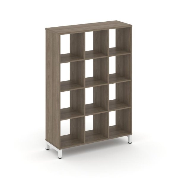 Каркас стеллажа 4 яруса SN.KS-430 (1121х400х1615) (Вяз Благородный/Металл Белый)