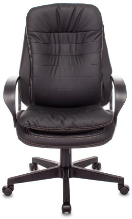 Кресло руководителя T-9950PL черный эко.кожа крестов. пластик (Черный)