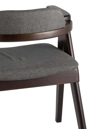 Стул обеденный OLAV темно-серый 2 шт, (Стул кухонный OLAV темно-серый)