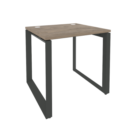 Стол рабочий на О-образном м/к Onix O.MO-SP-0.7 780x720x750 (Тиквуд Темный/Черный металл)