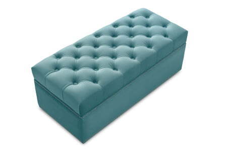 Банкетка Marcele 800 (820x420x450) Аквамарин (Аквамарин)