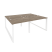 Рабочая станция на О-образном м/к Onix O.MO-D.RS-4.1.8 1960x1635x750 (Тиквуд Темный/Белый Металл)