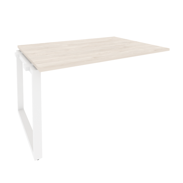 Проходной наборный элемент переговорного стола Onix O.MO-NPRG-3 1380x980x750 (Денвер Светлый/Белый Металл)