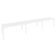 Рабочая станция на П-образном м/к Onix O.MP-RS-3.4.7 4740x720x750 (Тиквуд Темный/Белый Металл)