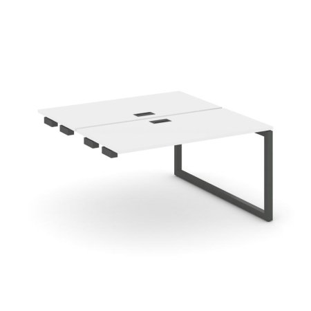 Стол-приставка к опорным элементам SN-5O.DPRS-024 (1580х1632х750) (Белый/Металл Антрацит)