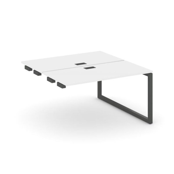 Стол-приставка к опорным элементам SN-5O.DPRS-024 (1580х1632х750) (Белый/Металл Антрацит)