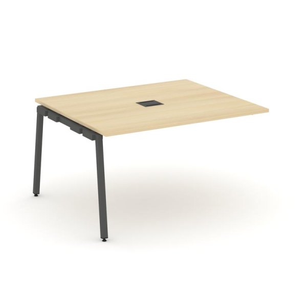 Проходной наборный элемент переговорного стола SN-4A.NSPRG-032 (1180х1180х750) (Акация Лорка/Металл Антрацит)